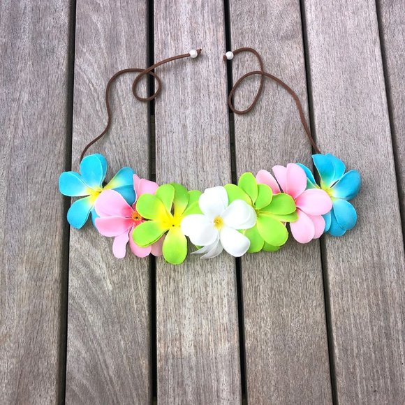Flower Crown - Plumeria Headband - Picture 2 of 3